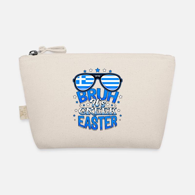 Bruh It's Greek Easter Orthodox Easter Pascha Organic Pouch