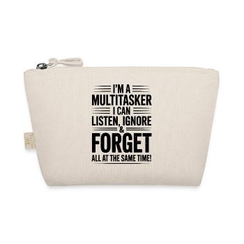 Multitasker Sprüche Sarkasmus Bürohumor Geschenk - Bio-Täschchen - Natur - Vorne