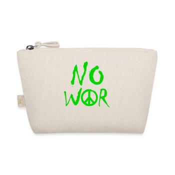 NO WAR – Statement for peace against war - Organic Pouch - nature - Front