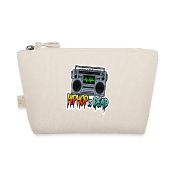Boombox Graffiti HipHop is dead - Organic Pouch - nature - Front