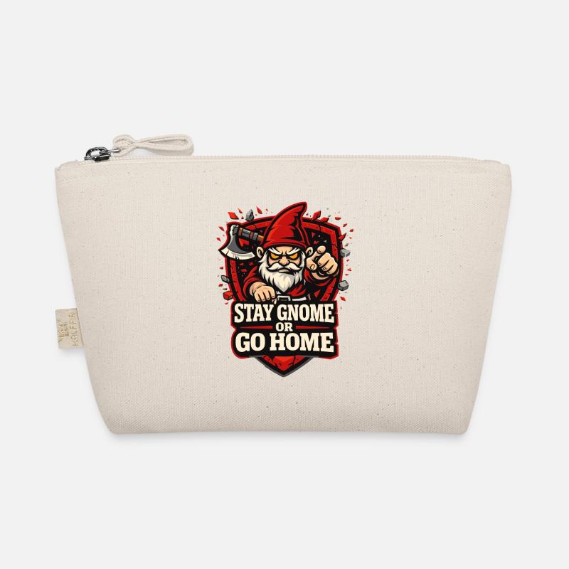 Evil Gnome, Dark Gnome, Goth Gnome, Funny Gnome Organic Pouch