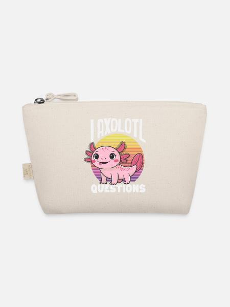 Süßes Axolotl Kawaii Axolotl Liebhaber - Bio-Täschchen - Natur