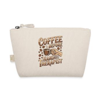 Hand Therapist Coffee Health Worker Coffee Lover - Bio-Täschchen - Natur - Vorne