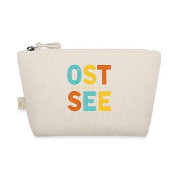 Mein Lieblingsort Ostsee Retro Küsten Design - Bio-Täschchen - Natur - Vorne