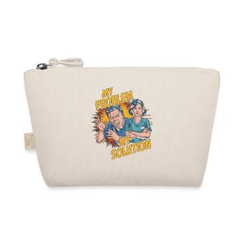 Hand Therapist My Problem My Pictogram Mom Dad - Organic Pouch - nature - Front