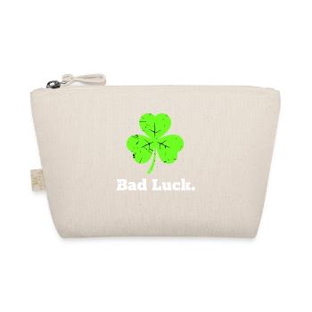 Bad Luck Shamrock Funny - Organic Pouch - nature - Front