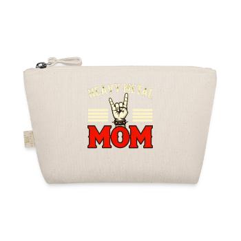 Heavy Metal Mom – Rock Hand | Metal Mama - Organic Pouch - nature - Front