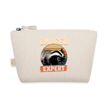 Funny Animal Badger - Organic Pouch - nature - Front