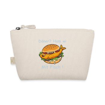 Cartoon Fischbrötchen Küsten Humor - Bio-Täschchen - Natur - Vorne