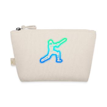 Cricket Herren Kinder Jungen Cricketspieler - Bio-Täschchen - Natur - Vorne
