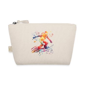 Snowboarder Snowboarding Snowboard - Bio-Täschchen - Natur - Vorne