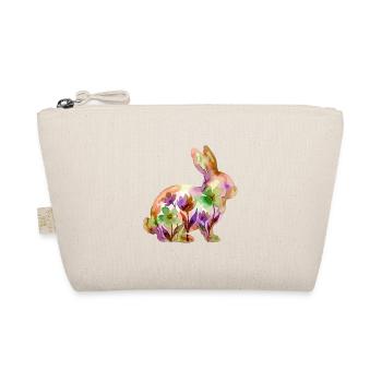 Hase Aquarell Ostern Bunt - Bio-Täschchen - Natur - Vorne