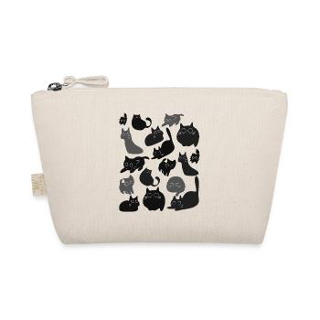 Midnight Cat Montage - Organic Pouch - nature - Front