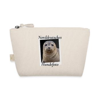Norddeutsches Hundefoto Lustiger Seehund Nordsee H - Bio-Täschchen - Natur - Vorne
