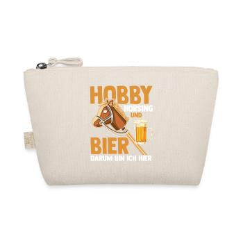 Bier Pferd Hobby Horsing - Bio-Täschchen - Natur - Vorne