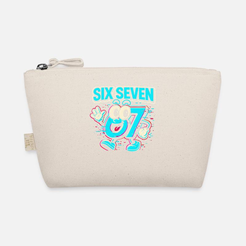 Six Seven 67 Meme Glitch Mascot Italian Brainrot Organic Pouch
