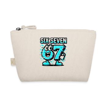 Six Seven 67 Meme Glitch Mascot Italian Brainrot - Organic Pouch - nature - Front