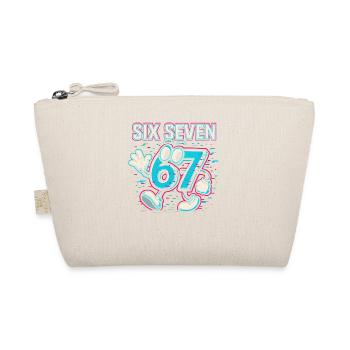 Six Seven 67 Meme Glitch Mascot Italian Brainrot - Organic Pouch - nature - Front