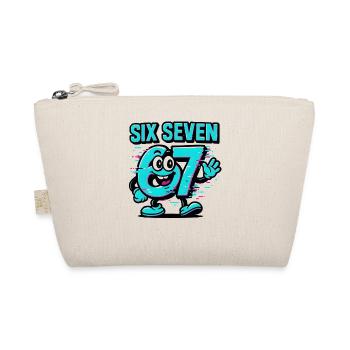 Six Seven 67 Meme Glitch Mascot Italian Brainrot - Organic Pouch - nature - Front
