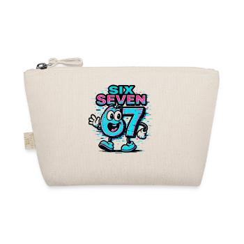 Six Seven 67 Meme Glitch Mascot Italian Brainrot - Organic Pouch - nature - Front