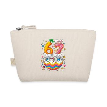 Easter Eggs Cute Bunny Six Seven 67 - Bio-Täschchen - Natur - Vorne