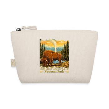 Yellowstone National Park Buffalo Camping - Organic Pouch - nature - Front