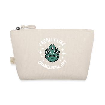 Chameleon Sayings Funny Chameleons Gift - Organic Pouch - nature - Front