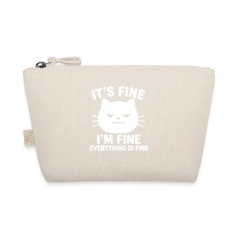 It's Fine I'm Fine Everything is Fine Cats - Organic Pouch - nature - Front