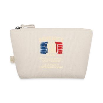 Fabriqué Il y a 70 Ans Vintage Humour Anniversaire - Trousse biologique - nature - Devant