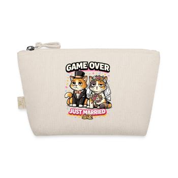 Game Over Just Married Cats - Organic Pouch - nature - Front