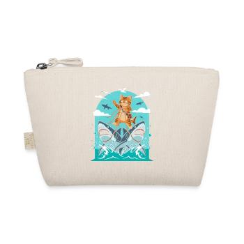 Kittens on shark adventures - Organic Pouch - nature - Front