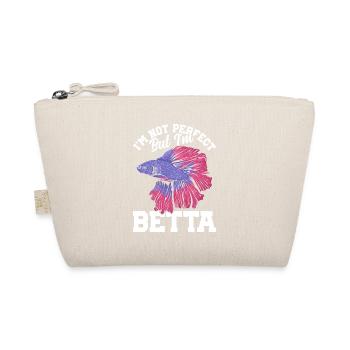  Siamese Fighting Fish I'm not perfect but I'm - Organic Pouch - nature - Front