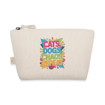 Vet Tech Cats Dogs Chaos Repeat Veterinary Clinic - Organic Pouch - nature - Front