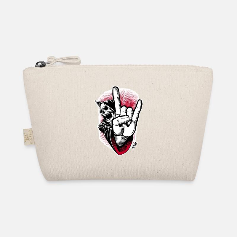 Skelett Rock-Hand Illustration Bio-Täschchen