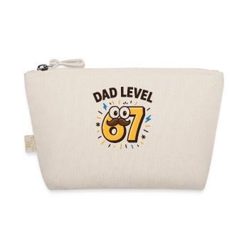 Dad Level 67 Six Seven Meme Vater Papa Humor  - Bio-Täschchen - Natur - Vorne