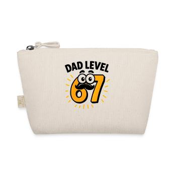 Dad Level 67 Six Seven Meme Vater Papa Humor  - Bio-Täschchen - Natur - Vorne