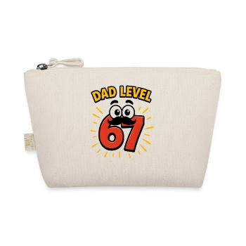 Dad Level 67 Six Seven Meme Vater Papa Humor  - Bio-Täschchen - Natur - Vorne