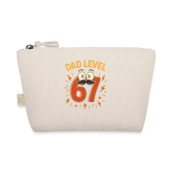 Dad Level 67 Six Seven Meme Vater Papa Humor  - Bio-Täschchen - Natur - Vorne