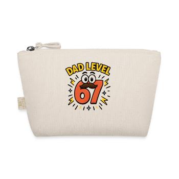 Dad Level 67 Six Seven Meme Vater Papa Humor  - Bio-Täschchen - Natur - Vorne