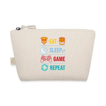 Répéter des citations de jeu Eat Sleep Game pour le joueur - Trousse biologique - nature - Devant