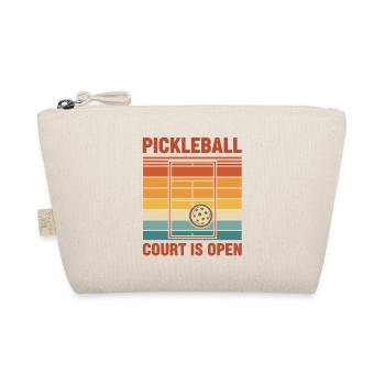 Pickleball-Platz ist offen, lustiger Spieler Pickle Ball - Bio-Täschchen - Natur - Vorne