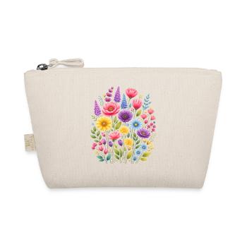 Vintage Blumen-Frauen-Wildblumen-Gartengarten - Bio-Täschchen - Natur - Vorne