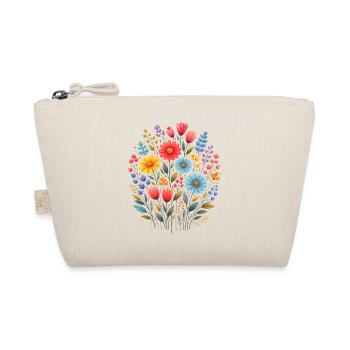 Vintage Blumen-Frauen-Wildblumen-Gartengarten - Bio-Täschchen - Natur - Vorne