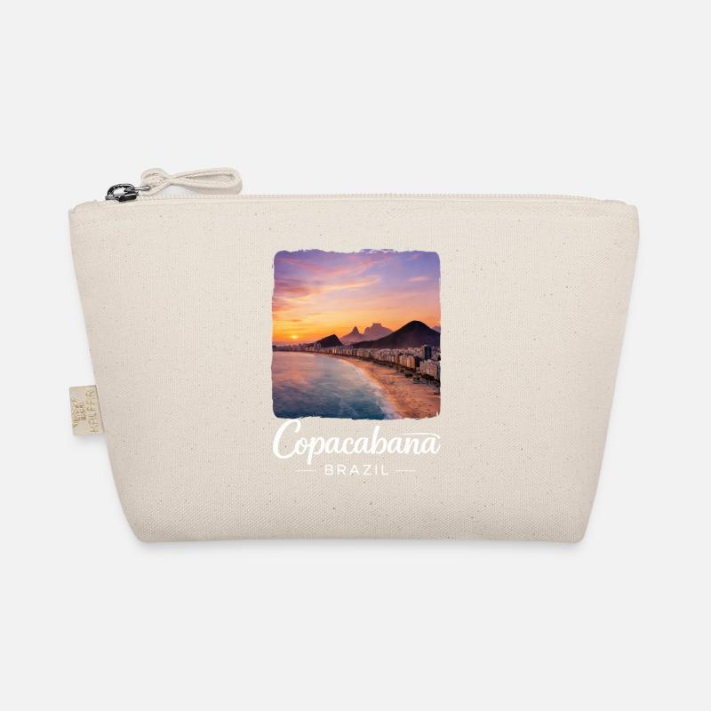 Copacabana Brésil Magie de la plage du coucher du soleil Trousse biologique