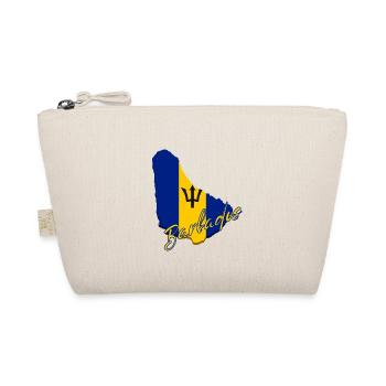 Carte du drapeau de la Barbade, j’adore la Barbade - Trousse biologique - nature - Devant
