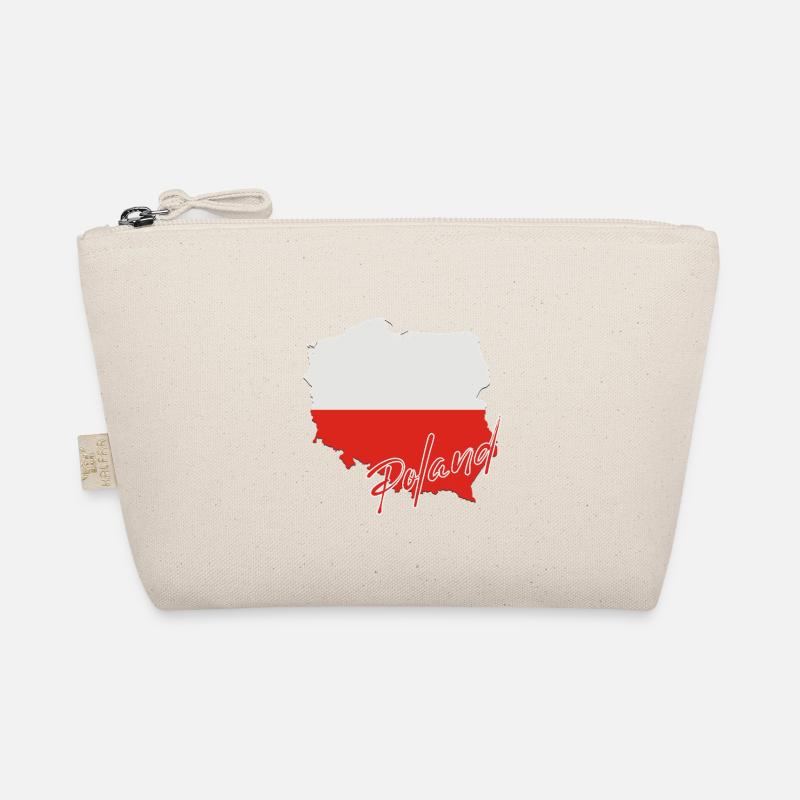Carte du drapeau de la Pologne, j’adore la Pologne Trousse biologique