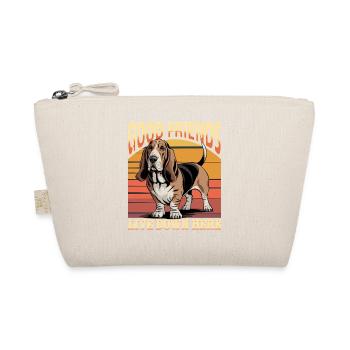 Funny Dog Breed Basset Hound - Organic Pouch - nature - Front