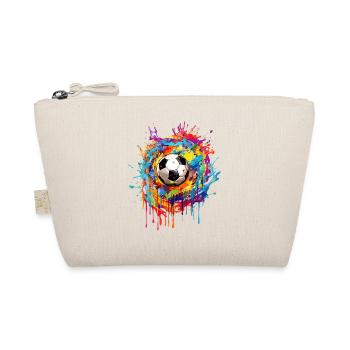 Soccer Football Ball Player Supporter Jersey Tee - Organic Pouch - nature - Front