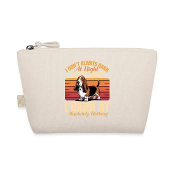 Funny Dog Breed Basset Hound - Organic Pouch - nature - Front
