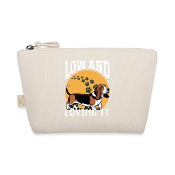 Funny Dog Breed Basset Hound - Organic Pouch - nature - Front